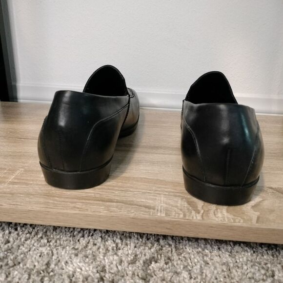 Men\'s Black Boss By Hugo Boss Leather Loafers Sz 9 main image 4